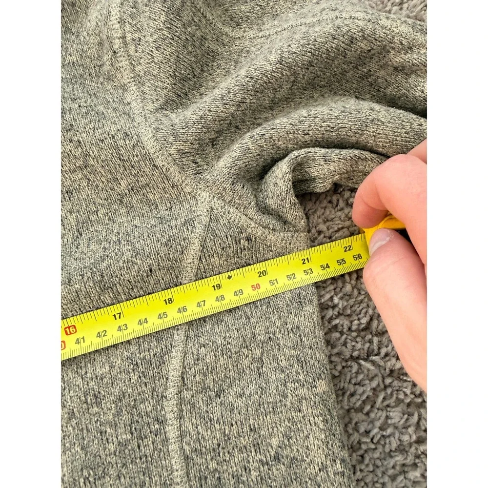 The North Face Gordon Lyons Quarter‎ Zip Fleece Sweater Mens Small Brown Heather